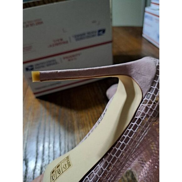 New Size 7 Simmi London Pink Fishnet Stiletto High Heel Pump Sexy Dress Shoes - Picture 10 of 10